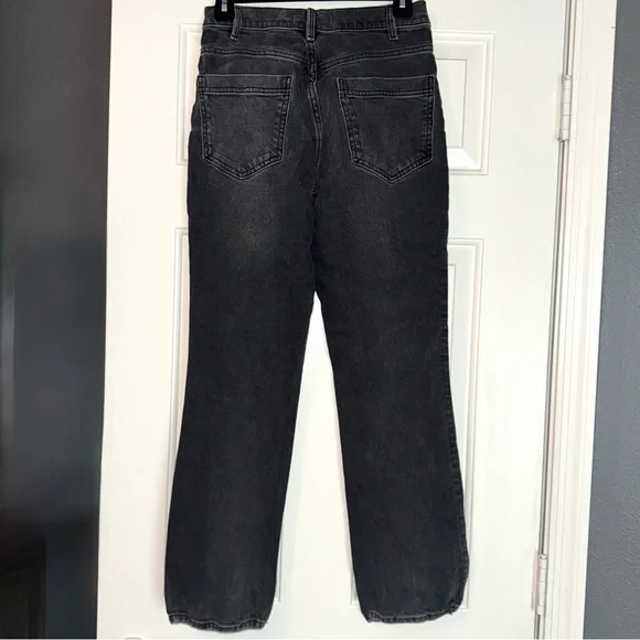 FP Free People Women’s We The Free Dark Gray Mid Rise Crop Boot Denim Jeans 27 - Picture 1 of 5